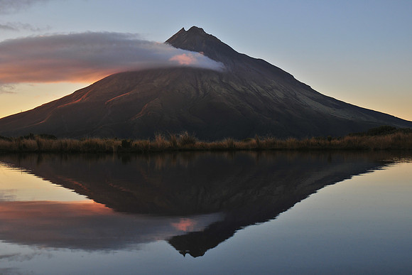 Mount Taranaki from the Pouakai Tarns