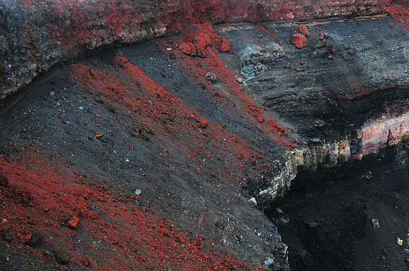 The inner crater of Mount Ngauruhoe, Tongariro Northern Circuit