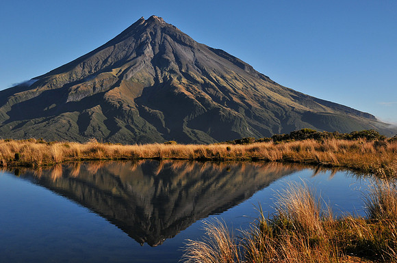Mount Taranaki from the Pouakai Tarns