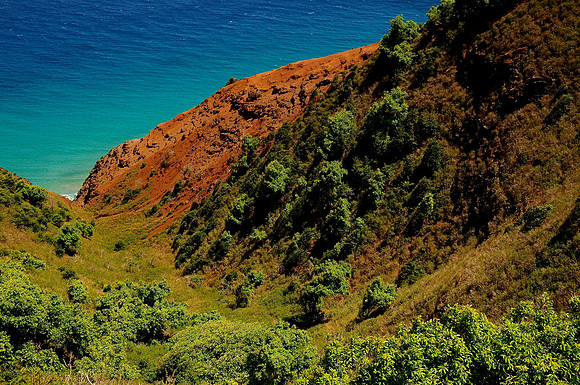 Kalalau Trail on the Na Pali Coast, Kauai