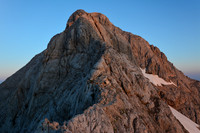 Triglav's east ridge at sunrise