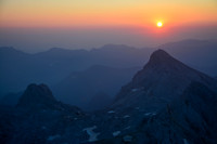 Sunrise over Rjavina from Mali Triglav