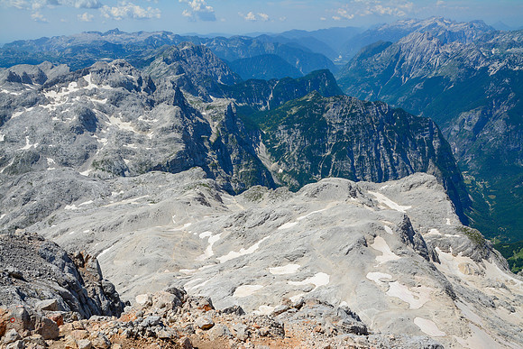 Looking southwest from Triglav's summit