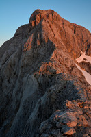 Triglav's east ridge at sunrise