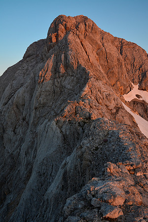 Triglav's east ridge at sunrise