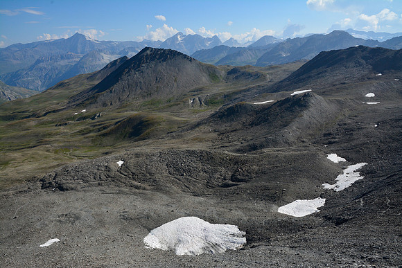 Looking north from the Col de la Rocheure