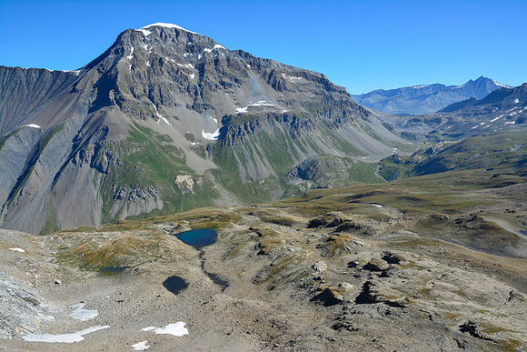 La Grande Motte from the east ridge of the Pointes de Pierre Brune