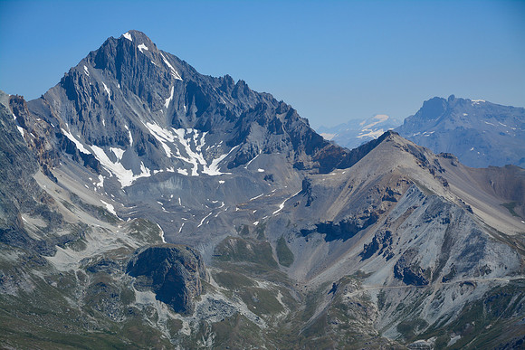 La Dent Parrachée from the summit of the Râteau d'Aussois