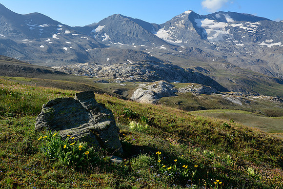 Looking southeast from the Vallon de la Rocheure
