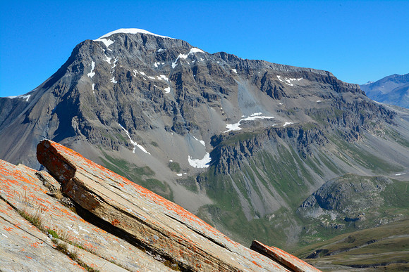 La Grande Motte from the eastern summit of the Pointes de Pierre Brune