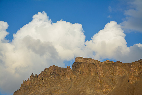 The Clochetons de Lanserlia from the Refuge du Plan du Lac