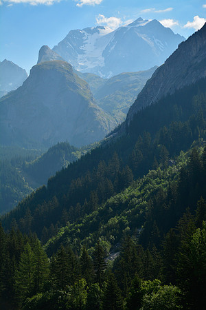 Looking up to La Grande Casse from the Hameau de Chollière