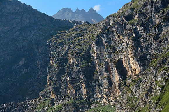 The Rochers de la Petite Balme from the Vallon du Paquis