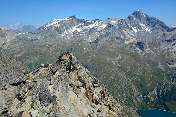 La Dent Parrachée from the summit of the Râteau d'Aussois