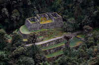 Conchamarca from Sayacmarca