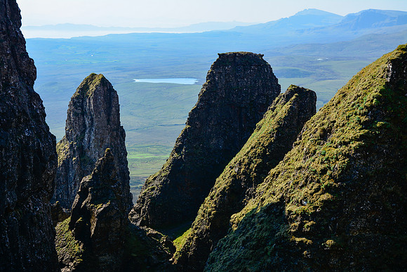 Rock formations in the Quiraing, Isle of Skye