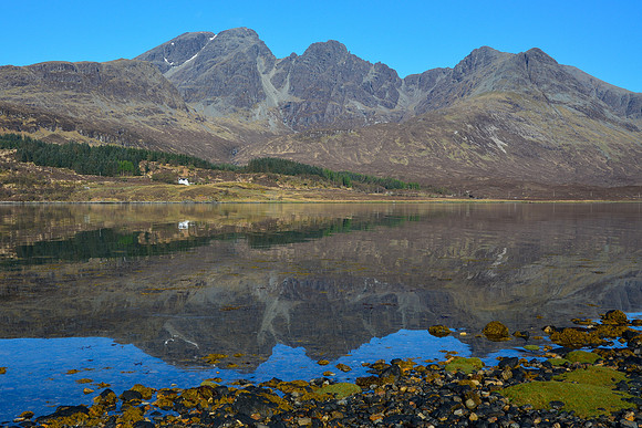 Bla Bheinn, Clach Glas and Sgurr nan Each from Loch Slapin, Isle of Skye