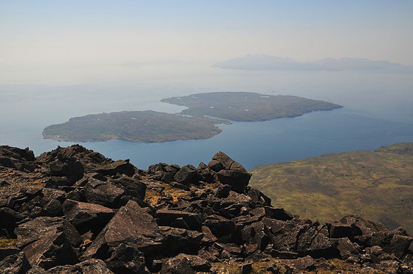 The Isle of Soay from the summit of Sgurr nan Eag, Isle of Skye
