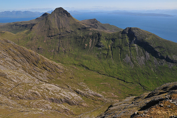 Askival and the Nameless Corrie from the summit of Sgurr nan Gillean, Isle of Rum