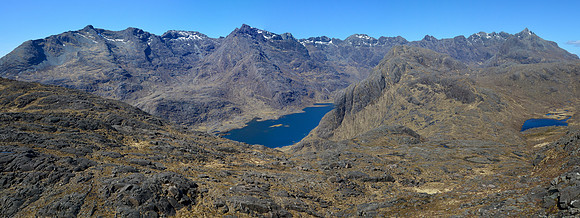 The Cuillin Ridge from Sgurr na Stri's north ridge, Isle of Skye