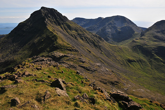 Askival from the summit of Hallival, Isle of Rum