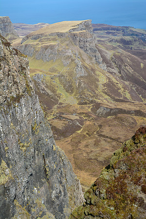 Looking towards Flodigarry from the Quiraing, Isle of Skye