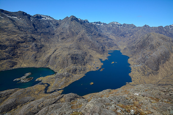 Loch Coruisk and the Cuillin Ridge from the summit of Sgurr na Stri, Isle of Skye