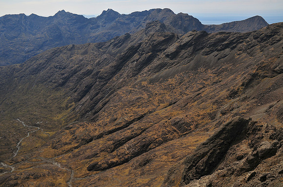 Looking southwest along the Cuillin Ridge from the summit of Sgurr nan Gillean, Isle of Skye