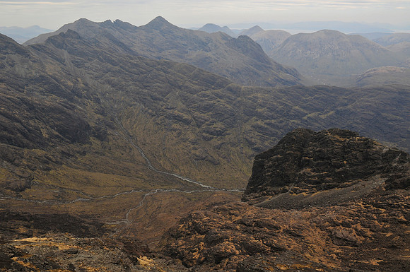 The northern end of the Cuillin Ridge from Sgurr Mhic Choinnich, Isle of Skye