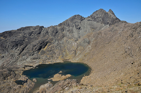 Sgurr Alasdair and Loch Coir' a' Ghrunnda from Sgurr nan Eag, Isle of Skye