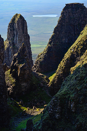 Rock formations in the Quiraing, Isle of Skye