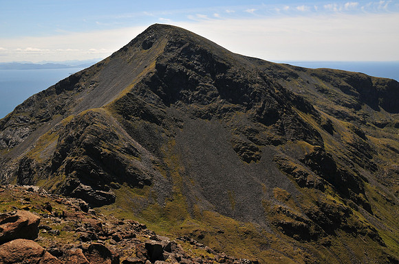 Ainshval from the summit of Trollabhal, Isle of Rum