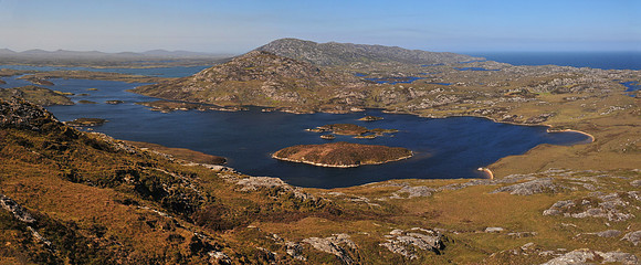 Looking north from Eaval's northeast ridge, Isle of North Uist