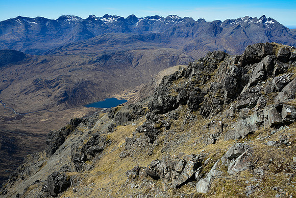 The Cuillin Ridge from the summit of Garbh-bheinn, Isle of Skye
