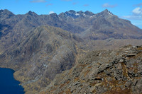 The northern end of the Cuillin Ridge from the summit of Sgurr na Stri, Isle of Skye