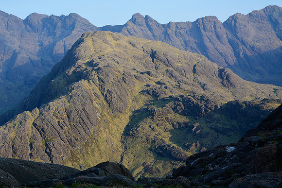 Druim nan Ramh with the Cuillin Ridge behind,  Isle of Skye