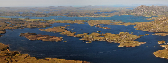 Looking north from Eaval's summit, Isle of North Uist
