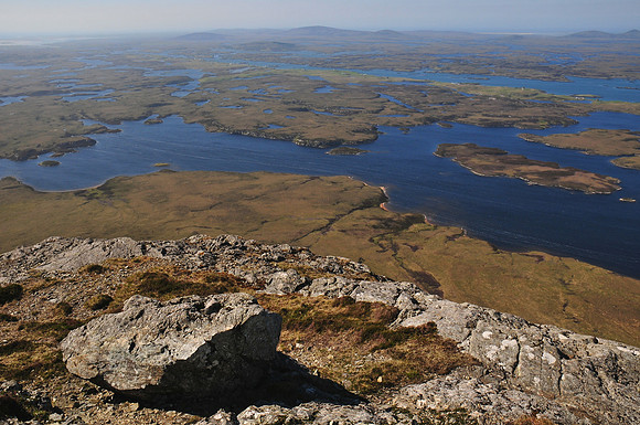Looking northwest from the summit of Eaval, Isle of North Uist