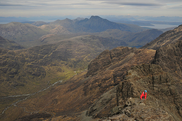 Looking east from the summit of the Inaccessible Pinnacle, Isle of Skye
