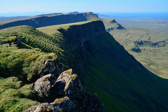 Looking north along the Trotternish Ridge from the summit of Hartaval, Isle of Skye