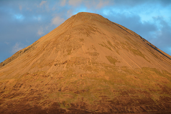 Sunset on Glamaig from the Sligachan Hotel, Isle of Skye