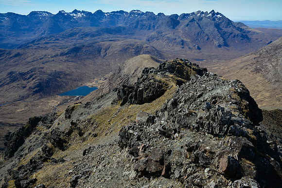 The Cuillin Ridge from the summit of Garbh-bheinn, Isle of Skye