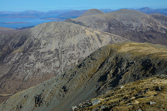 Looking east from the summit of Belig, Isle of Skye