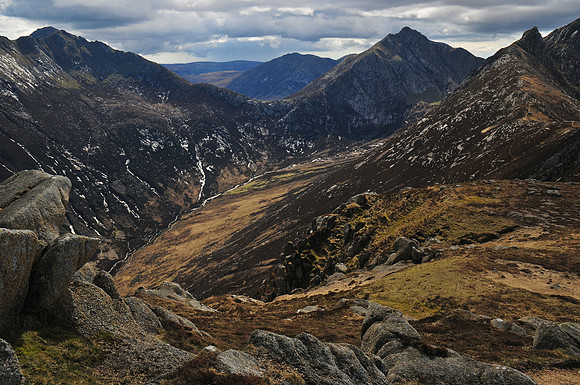 Glen Sannox from the northeast ridge of Caisteal Abhail, Isle of Arran