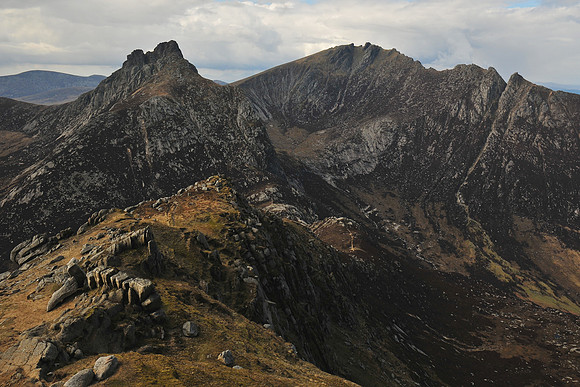 Cir Mohr and Caisteal Abhail from North Goatfell, Isle of Arran