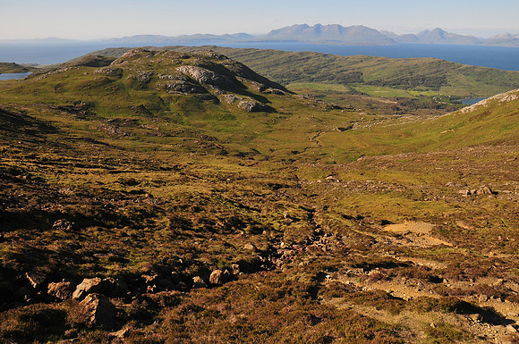 Coire Dubh from the Bealach Bairc-mheall, Isle of Rum