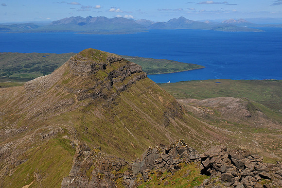 Hallival from the summit of Askival, Isle of Rum