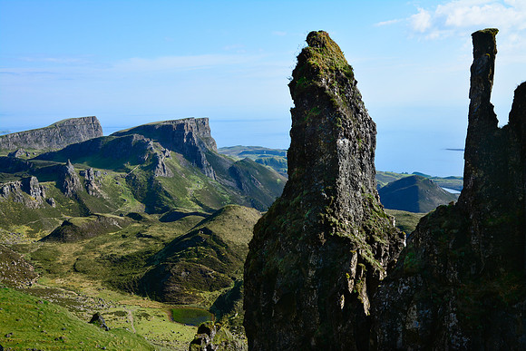 Looking towards Flodigarry from the Quiraing, Isle of Skye