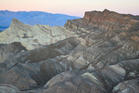 Looking northwest before sunrise from Zabriskie Point, Death Valley National Park