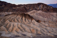 Looking southwest before sunrise from Zabriskie Point, Death Valley National Park